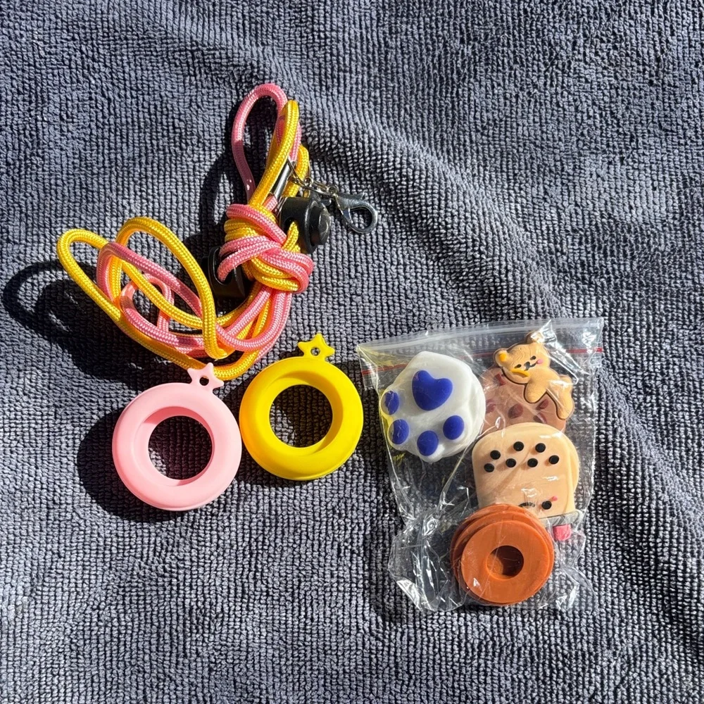 Colorful Kids AirTag necklace Accessories Set